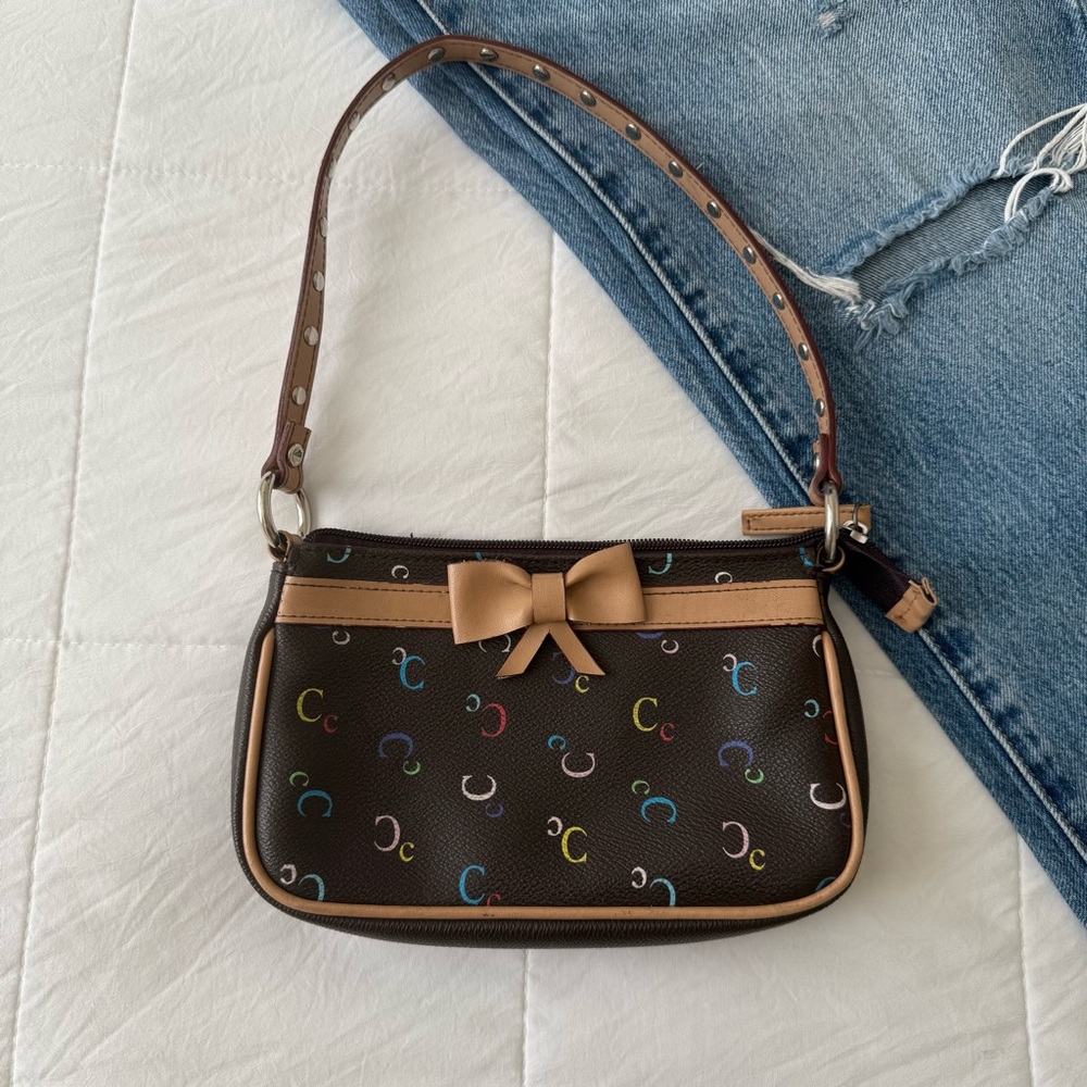Limited too Shoulder‎ Bag Brown and Tan Vintage